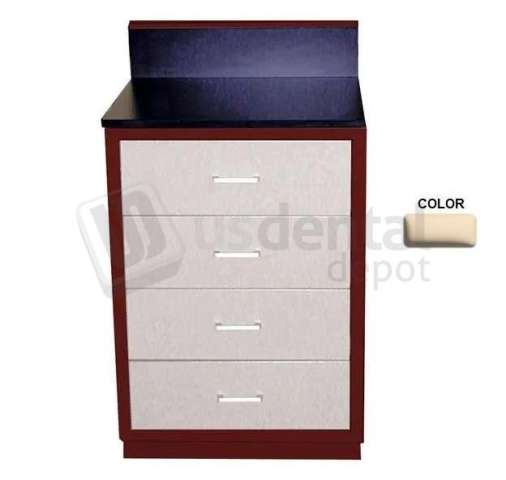 HANDLER - Bench-4 Drawer Cabinet   24 " Designer Beige (Top Not Included) - # 247 BEIGE