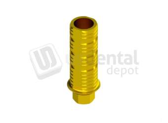 IBO  - Engaging Temporary Abutment height 0.5mm Gold Anodised - INTHEX NP (3.5mm)  NP. Titanium - # HEI-35600