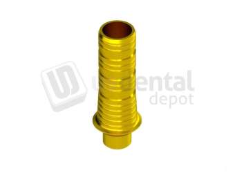 IBO  - Non-Engaging Temporary Abutment height 0.5mm Gold Anodised - INTHEX NP (3.5mm)  NP. Titanium - # HEI-35610