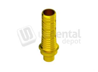 IBO  - Non-Engaging Temporary Abutment height 1.5mm Gold Anodised - INTHEX NP (3.5mm)  NP. Titanium - # HEI-35611