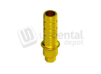 IBO  - Engaging Temporary Abutment height 3mm Gold Anodised - INTHEX NP (3.5mm)  NP. Titanium - # HEI-35602