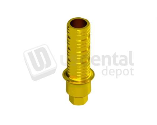 IBO - IBO - Engaging Temporary Abutment height 3mm Gold Anodised - INTHEX NP(3.5mm)  NP. Titanium - # HEI-35602