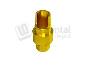 IBO  - Engaging 2G Angle Correction Tibase gingiva height 2.5mm Gold Anodised - INTHEX NP (3.5mm)  NP. Titanium - # IBO 1501 624