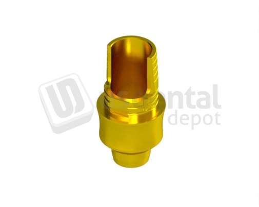 IBO - IBO - Non-Engaging 2G Angle Correction Tibase gingiva height 2.5mm Gold Anodised - INTHEX NP(3.5mm)  NP. Titanium - # IBO 1501 625