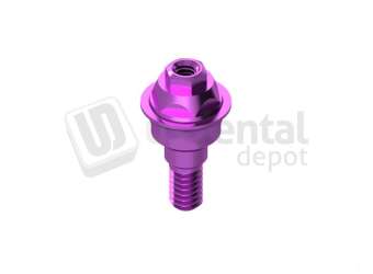 IBO - IBO - Straight Multiunit® Abutment height 2mm Pink Anodised - INTHEX NP(3.5mm)  NP. Titanium - # HEI-35802