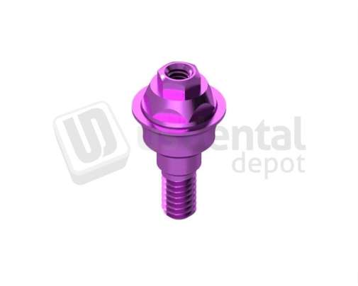 IBO - IBO - Straight Multiunit® Abutment height 2mm Pink Anodised - INTHEX NP(3.5mm)  NP. Titanium - # HEI-35802