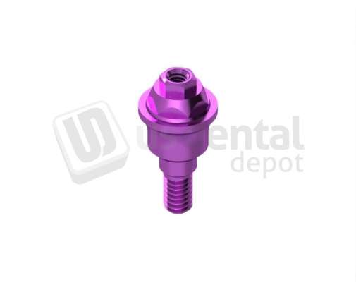 IBO - IBO - Straight Multiunit® Abutment height 3mm Pink Anodised - INTHEX NP(3.5mm)  NP. Titanium - # HEI-35803