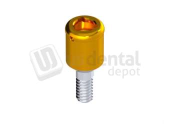 IBO  - LOCK-ATTACH Abutment height 3mm Titanium Nitride Coating - INTHEX NP (3.5mm)  NP. Titanium - # HEI-35903