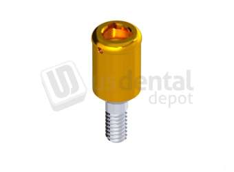 IBO  - LOCK-ATTACH Abutment height 4mm Titanium Nitride Coating - INTHEX NP (3.5mm)  NP. Titanium - # HEI-35904