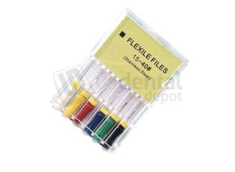 HOUSE BRAND Endo SS K-File Stainless Steel 21mm #15-40 - 6pk - MAILLEFER STYLE