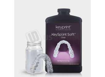 KEYPRINT  - KeySplint Soft, 1kg - #4220161 - Ideal for printing splints, night guards, and bleaching trays 510K CLEAR Class IIa Certified  3dResin