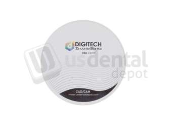 DIGITECH - TT PRE A1 Dental Zirconia discs TOTAL  Translucent 98.5mm x 20mm - 1 p/box - #TT A1 98 20mm ( PreShaded ) -