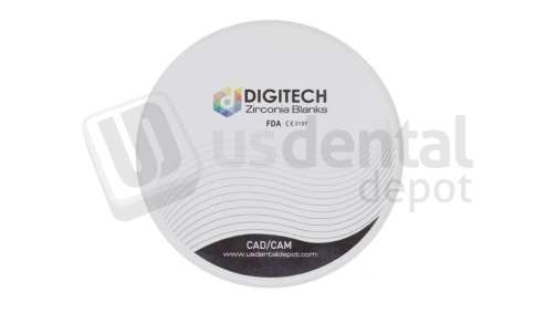 DIGITECH - TT PRE A1 Dental Zirconia discs TOTAL  Translucent 98.5mm x 20mm - 1 p/box - #TT A1 98 20mm ( PreShaded ) -