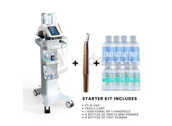 WOODPECKER - PT-B - Air Polisher &  Trolley cart + Additional AP-1 HP + 4 bottle of Mini Gentle Powder  + 4 bottles of Fast Powder