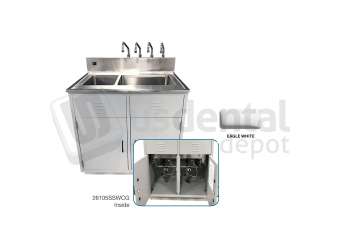 #26105SSWCG HANDLER  Boil-Out Curing Wash-Out unit - NATURAL GAS  With Cabinet -  # 26105SSWCG-EAG WHITE