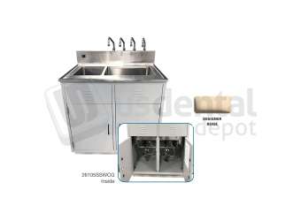 #26105SSWCG HANDLER  Boil-Out Curing Wash-Out unit - NATURAL GAS  With Cabinet -  # 26105SSWCG-BEIGE