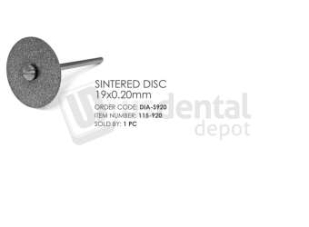 BESQUAL -  Sintered diamond discs , 19mm x 0,20mm  1pk- # 115-920