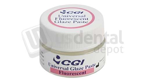 CGI - Universale Flurecent Glaze 5grs - Excellent for Lithium disilicate and Zirconia - Works over high temp & low temp Ceramics / Glasses - Pressed or Milled