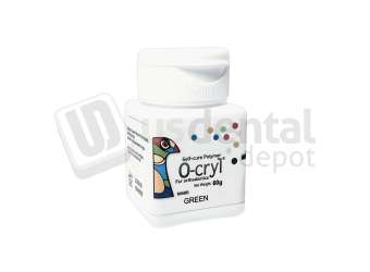 NEW STETIC - O-CRYL Ortho polymer GREEN 60g. - self curing acrylic powder - ortho-cryl - ORTHOCRYL