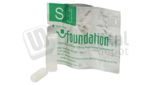 J MORITA - Foundation Small Size - Dia. 8mm x 25mm (10 pk) COLLAGEN-BASED BONE FILLING AUGMENTATION MATERIAL - # 27-500100