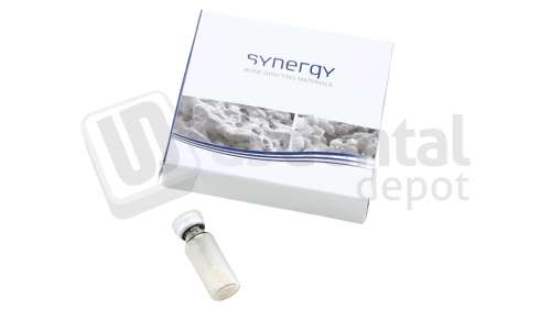 SYNERGY - SYNERGY - Bone grafting material. Vial 0,5 cc  Cancelous Bovine Xenograft granules. Small particle size 350-840 micron. Vial 0,5 cc. - # ALPE-840