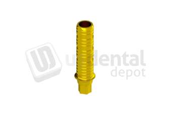 IBO Odontit - Engaging Temporary Abutment height 1mm Gold -Conical Active 3.0. Titanium - # HEC-30600