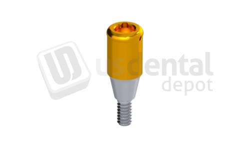 IBO Odontit - LOCK-ATTACH Abutment height 4 mm Titanium Nitride Coating -Conical Active NP ( 3.5mm ) Titanium - # HEC-35904