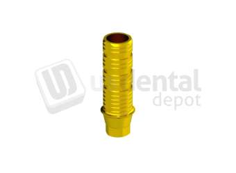 IBO Odontit - Engaging Temporary Abutment height 1mm Gold -Conical Active RP ( 4.3mm ) WP ( 5.0mm ) Titanium - # HEC-43600