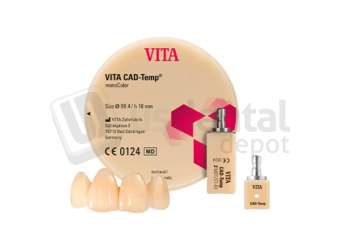 VITA - VITA CAD-TEMP, 1M2T, Pkg 10 - CAD/CAM - CAD-Temp - CEREC - # EC41M2TCT4010