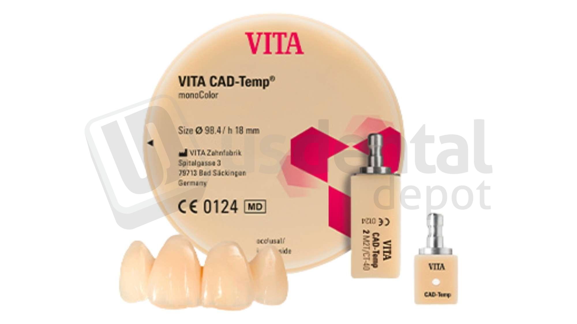 VITA - VITA CAD-TEMP, 2M2T, Pkg 10 - CAD/CAM - CAD-Temp - CEREC ...