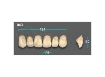 VITA - VIONIC EXCELL DD FRAME Anterior, A1, O43 - Teeth - Vionic Frames - # AGA1O43