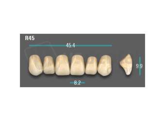 VITA - VIONIC EXCELL DD FRAME Anterior, A1, R45 - Teeth - Vionic Frames - # AGA1R45