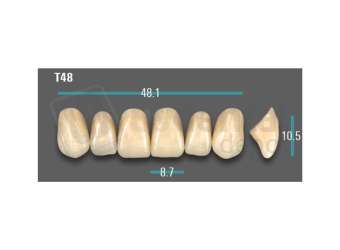 VITA - VIONIC EXCELL DD FRAME Anterior, A1, T48 - Teeth - Vionic Frames - # AGA1T48