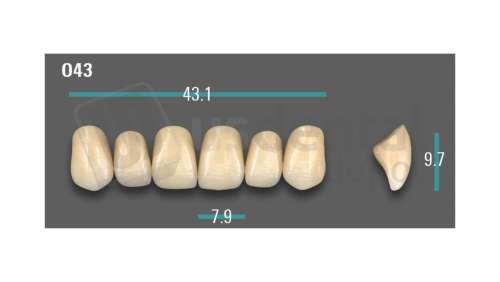 VITA - VIONIC EXCELL DD FRAME Anterior, A3.5, O43 - Teeth - Vionic Frames - # AGA35O43
