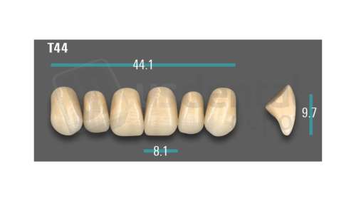 VITA - VIONIC EXCELL DD FRAME Anterior, A3.5, T44 - Teeth - Vionic Frames - # AGA35T44