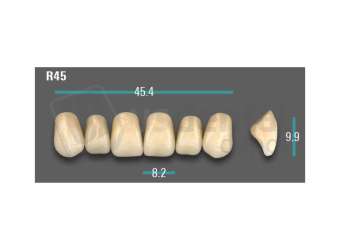 VITA - VIONIC EXCELL DD FRAME Anterior, A3, R45 - Teeth - Vionic Frames - # AGA3R45