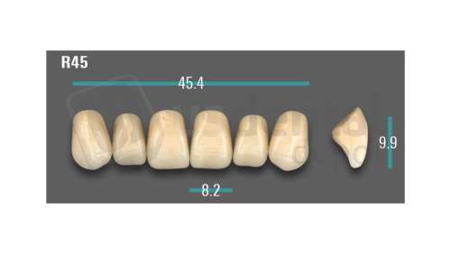 VITA - VIONIC EXCELL DD FRAME Anterior, A3, R45 - Teeth - Vionic Frames - # AGA3R45