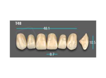 VITA - VIONIC EXCELL DD FRAME Anterior, A3, T48 - Teeth - Vionic Frames - # AGA3T48