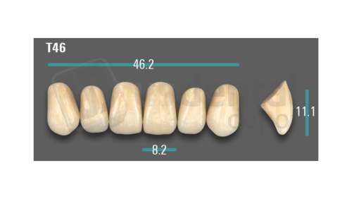 VITA - VIONIC EXCELL DD FRAME Anterior, D3, T46 - Teeth - Vionic Frames - # AGD3T46