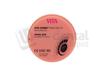 VITA - VITA VIONIC® BASE DISC HI classic pink ø98.5xh30mm - CAD/CAM - VIONIC BASE HI - # ADCLP9830