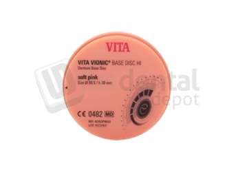 VITA - VITA VIONIC® BASE DISC HI soft pink ø98.5xh30mm - CAD/CAM - VIONIC BASE HI - # ADSOP9830