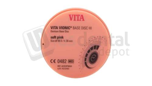 VITA - VITA VIONIC® BASE DISC HI soft pink ø98.5xh30mm - CAD/CAM - VIONIC BASE HI - # ADSOP9830