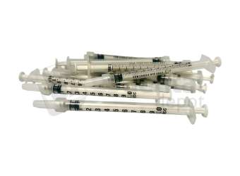 PLASDENT - calibrated, Luer Lock Syringes, CLEAR  1cc , 100/Bx. - Disposable, Non-Sterile. #LL01