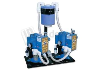 TECHWEST- GOLDENVAC 6-Chairs  Pump  WITH  Water Recycler 2x1 HP, 6 User, 220v  VPLG6D2R