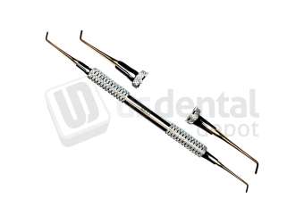 SHARK  - Composite Filling Instrument #7 - Stainless Steel  - Small Plugger Round end & 1 Plugger Round end - 1.1mm Tip - ( Thymozin )