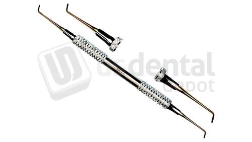 SHARK  - Composite Filling Instrument #7 - Stainless Steel  - Small Plugger Round end & 1 Plugger Round end - 1.1mm Tip - ( Thymozin )