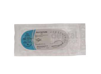 HOUSE BRAND - SUTURE SILK, Size 3-0, Needle 19mm, Length 18" - 12pk - # H-80