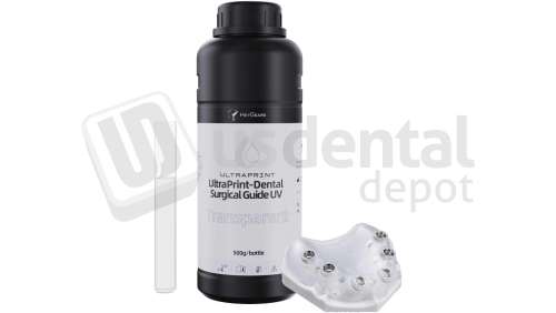 HEYGears - UltraPrint-Dental Surgical Guide UV - Transparent，500g/bottle(HD)，V1.0- 1 - # MA.002.593(B)