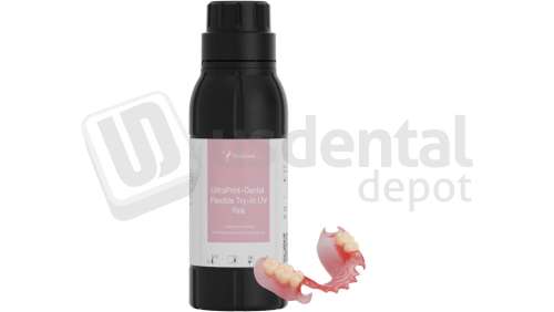 HEYGears - UltraPrint-Dental Flexible Try-in UV - Pink，500g/bottle(HD)，V1.0- 1 - # MA.002.594(B)