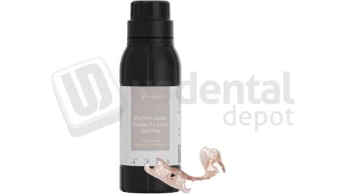 HEYGears - UltraPrint-Dental Flexible Try-in UV - Dark Pink，500g/bottle(HD)，V1.0- 1 - # MA.002.636(A)